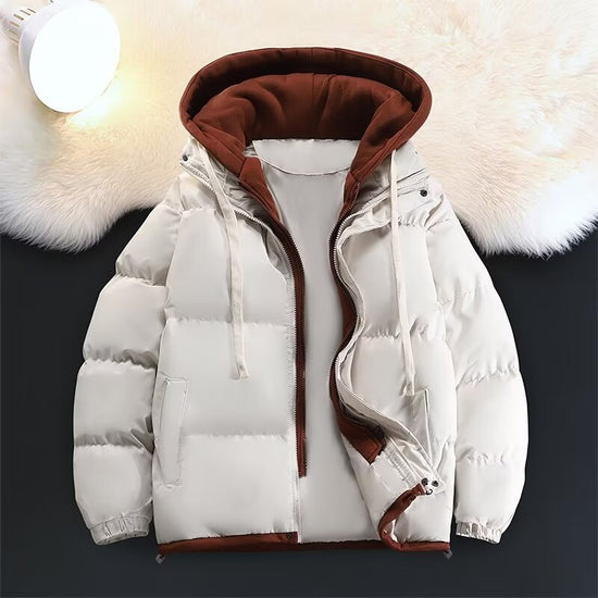 Fake Two-Piece Puffer Jacket Cotton Coat