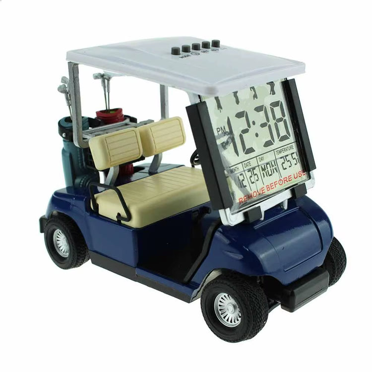 Mini Golf Cart Alarm Clock LCD Digital Date Display Perfect Gift Desk Decoration Golf Accessories