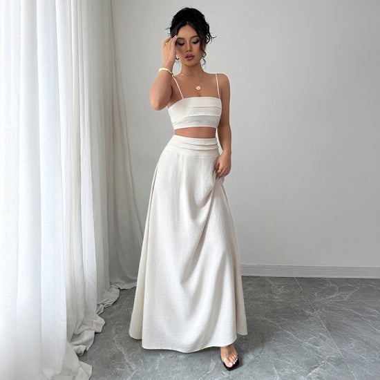 Elegant Camisole And Skirt Set