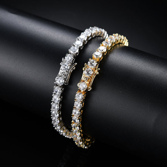 Minimalist And Sophisticated Tennis Tangle With Full Zircon Diamond