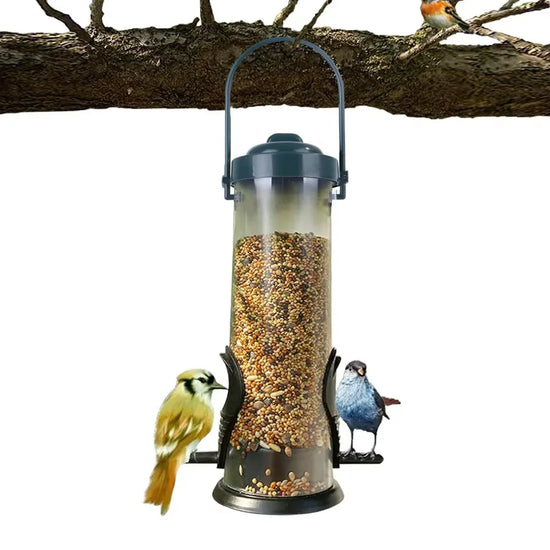 PVC material bird feeder seed feeding pet supplies hanging garden fence bird feeding tool bird feeder outdoor feeding supplies