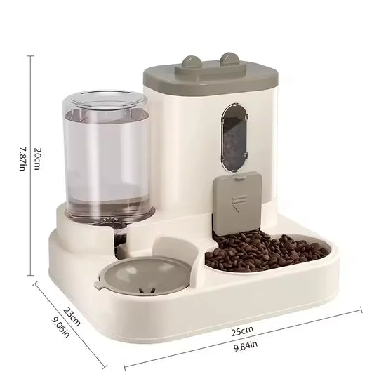 Pet large-capacity feeder integrated automatic water dispenser
