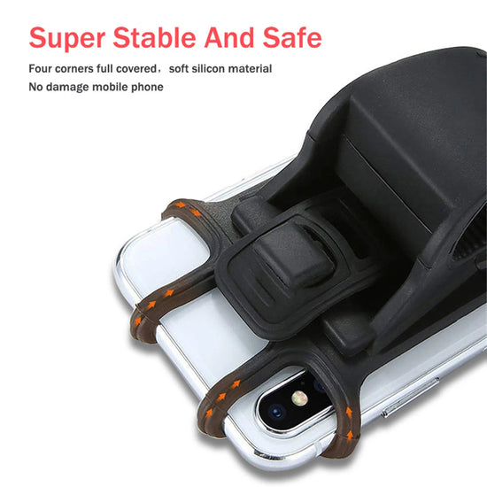 Universal stroller Baby Stroller Accessories Silicone Phone Holder Mobile Phone Holder for pram Moto Bicycle GPS Mount Bracket