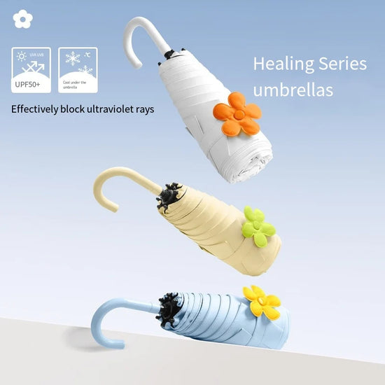 Small Curved Hook Petal Umbrella Women&