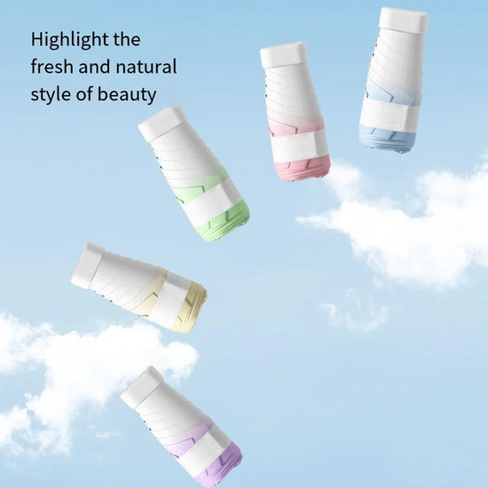 Mini Gradient Colour Folding Umbrella With UV Protection Casual Durable Compact Umbrella For Men&