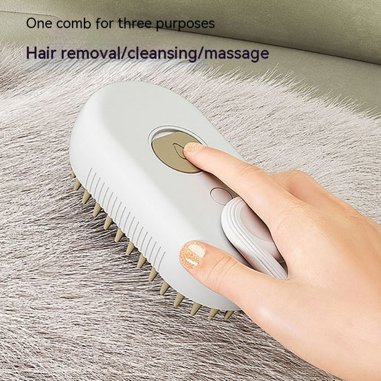 Pets 3 In 1 Electric Spray Steam Brush