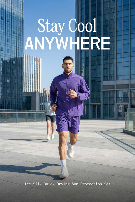 Ice Silk Quick Drying Sun Protection Sports Set