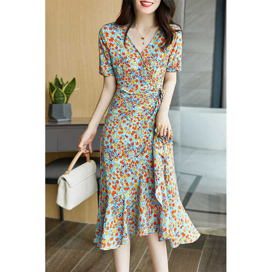 Feminine Looks French Floral Dress