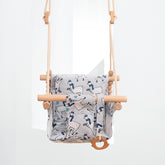 Cotton Canvas Baby Swing Chair Hanging Swing Indoor Outdoor Safety Baby Children&