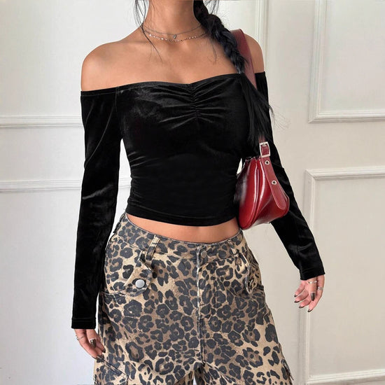 Off-Shoulder Slim-Fit Top