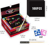 Dazzling Scratch Painting Parent Child Interactive Toys Note Cards Handmade Painting