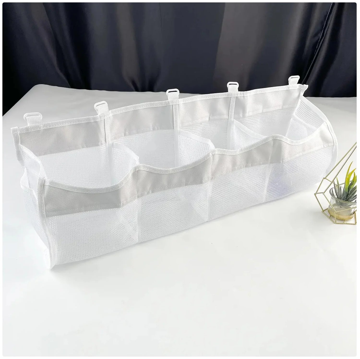 4 - Compartment Mesh Toy Storage Bag - Organize Toys Neatly
