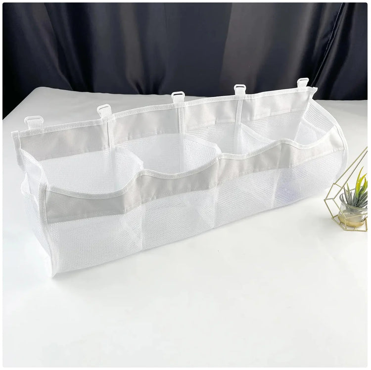 4 - Compartment Mesh Toy Storage Bag - Organize Toys Neatly