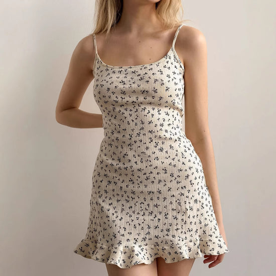Casual Jacquard Knit Slip Dress