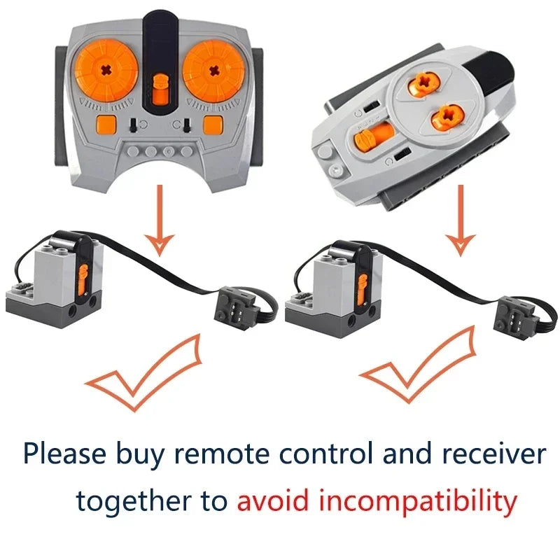 MOC Technical Parts Power Functions Motor Multi Tool Servo Train Motor PF 8293 8883 Model Compatible  Building Blocks