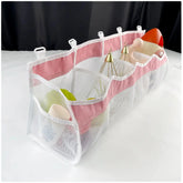 4 - Compartment Mesh Toy Storage Bag - Organize Toys Neatly