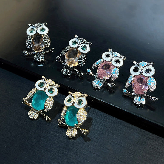 Zircon-inlaid Delicate Vintage-style Earrings With Niche Design