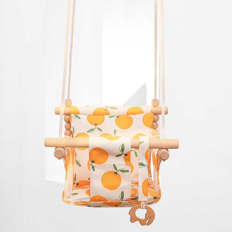 Cotton Canvas Baby Swing Chair Hanging Swing Indoor Outdoor Safety Baby Children&