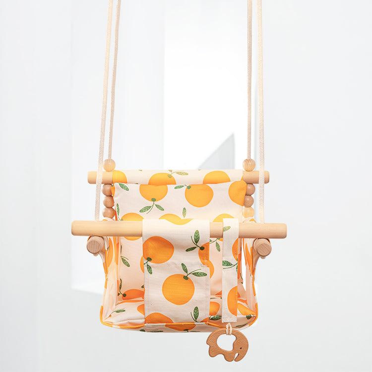Cotton Canvas Baby Swing Chair Hanging Swing Indoor Outdoor Safety Baby Children&