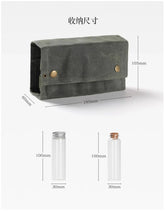 Olive Green Outdoor Spice Bottle Organizer Bag - 9 - Hole Large Capacity Design