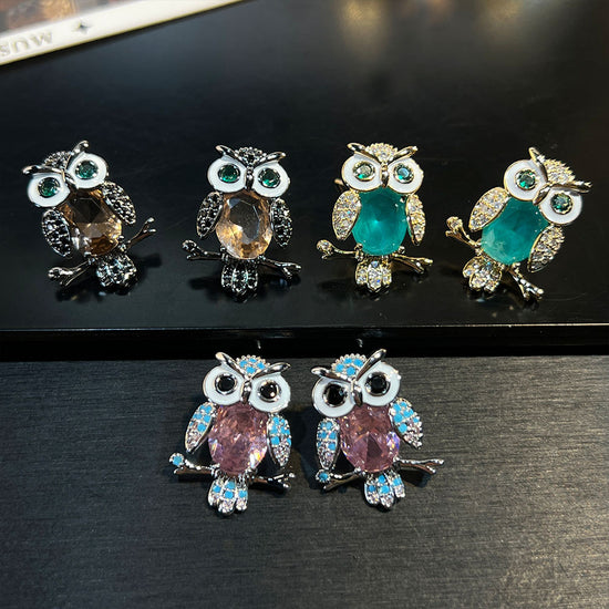 Zircon-inlaid Delicate Vintage-style Earrings With Niche Design