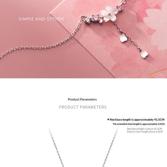 Elegant Seashell Flower Necklace With Heart-shaped Flowers