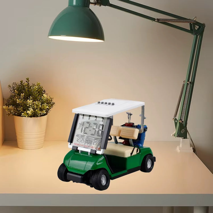 Mini Golf Cart Alarm Clock LCD Digital Date Display Perfect Gift Desk Decoration Golf Accessories