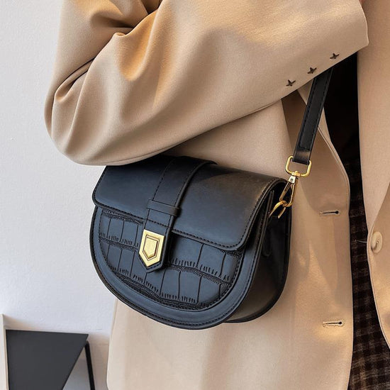 French One Shoulder Messenger Saddle Bag