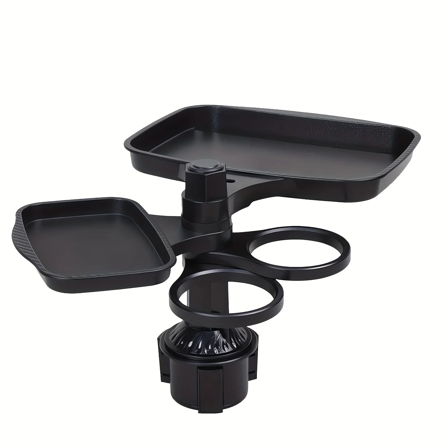 2025 New Car Cup Holder Tray-Expander-3 In 1 Detachable Food Table Tray With Solid Base-Road Trip Essentials Accessories Gadgets