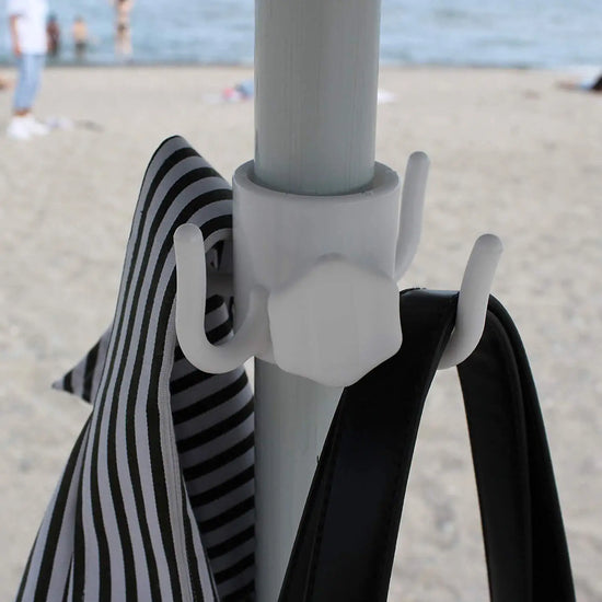 Outdoor beach umbrella hook