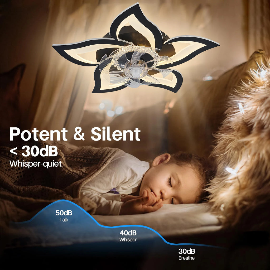 IRALAN home appliances LED ceiling fan light modern smart switch ceiling fan with light home interior decoration fan light