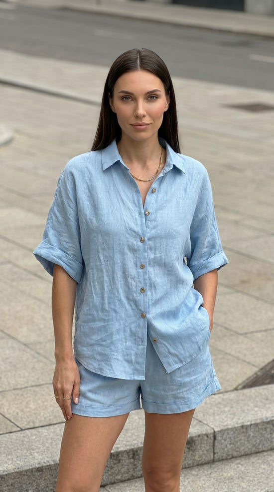Womens Casual Summer Shirt and Shorts set