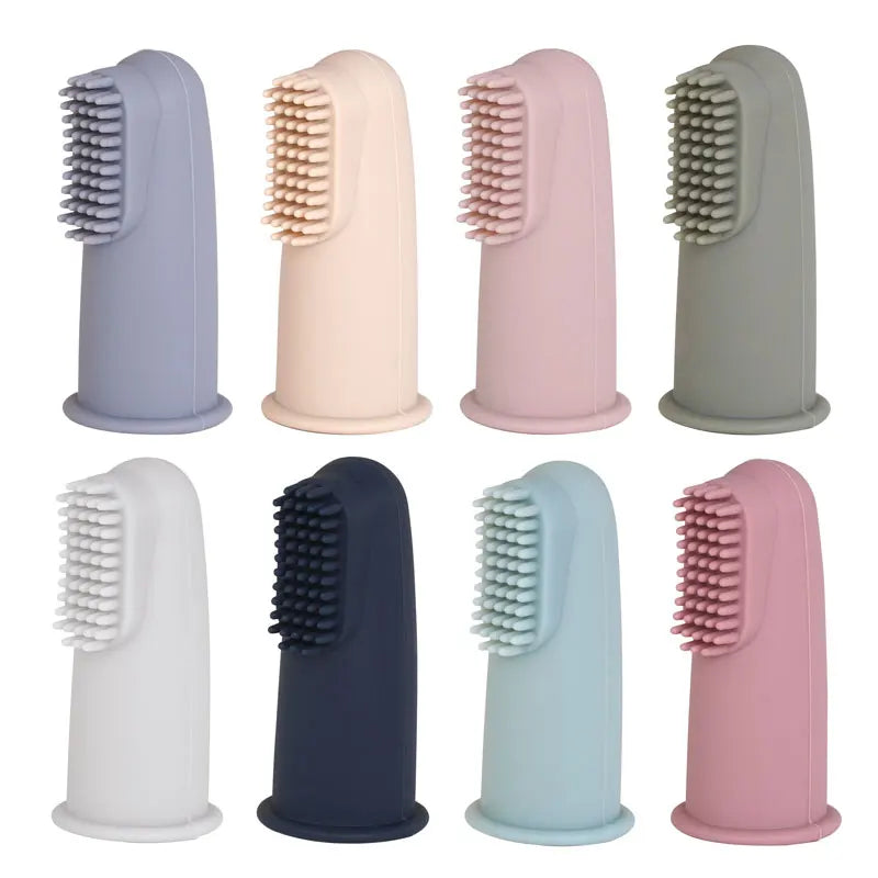 Children's Teeth Oral Care Cleaning Brush Baby Health Finger Toothbrush New Born Baby Items Travel Portable Accessories