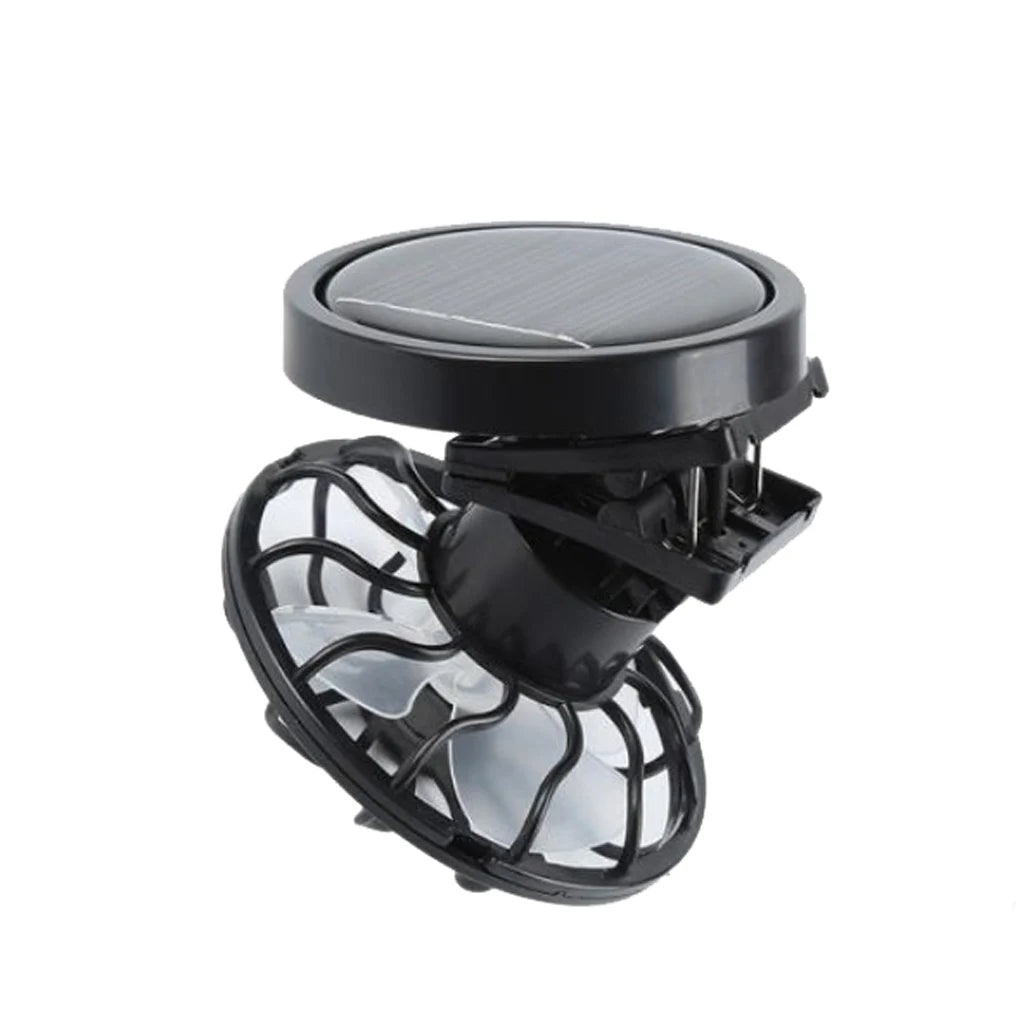 Clip On Cap Mini Solar Fan Portable Summer Traveling Sun Energy Power Cooling Fans for Outdoor Camping Fishing
