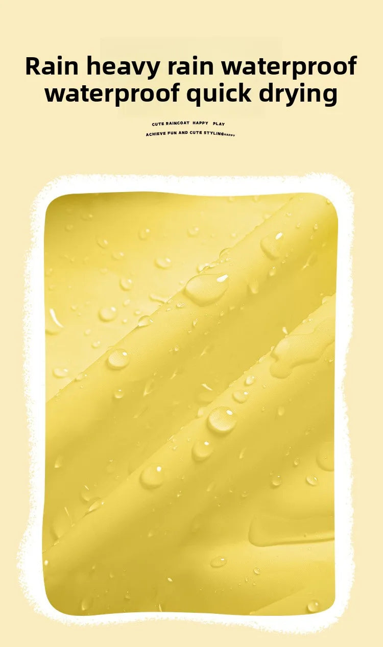 Children's Raincoat for Boys Girls,Full Body Waterproof,Kindergarten Baby for School,Student Only, with Backpack Space, Raincoat