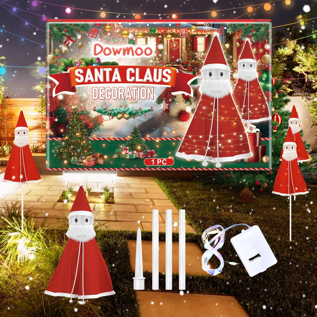 Christmas Santa Claus Decorations Fun Ornaments for Festive Atmosphere Detachable Lightweight Playful Toys