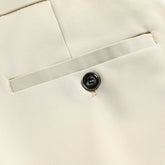 Mens Thin Stretch Straight Summer Pants Silky No-Iron Fabric