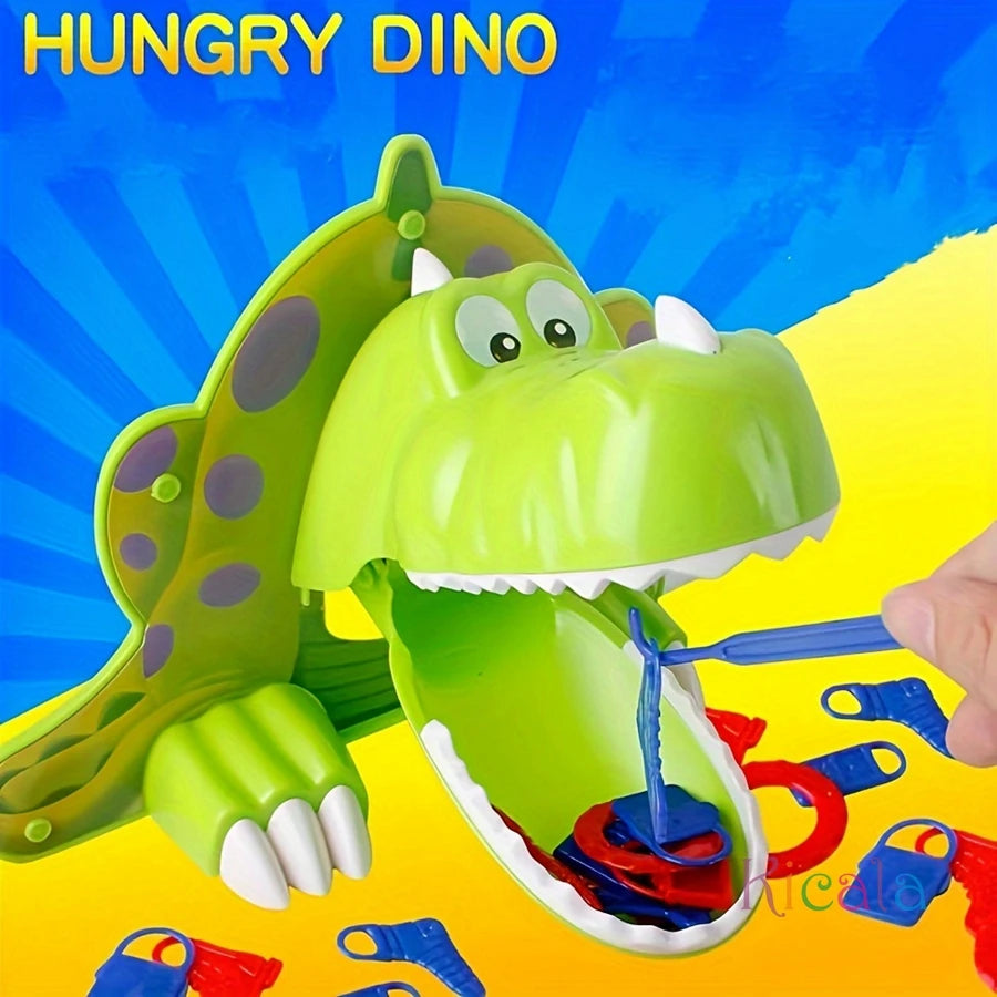 Puzzle Dinosaur Dinner Game Trick Feeding Dinosaur Tabletop Board Game Parent-Youngsters Interactive Toy Birthday Gift