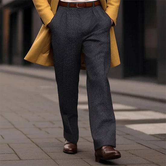 Mens Fashion Suit Pants Business Casual Chino Dress Pants