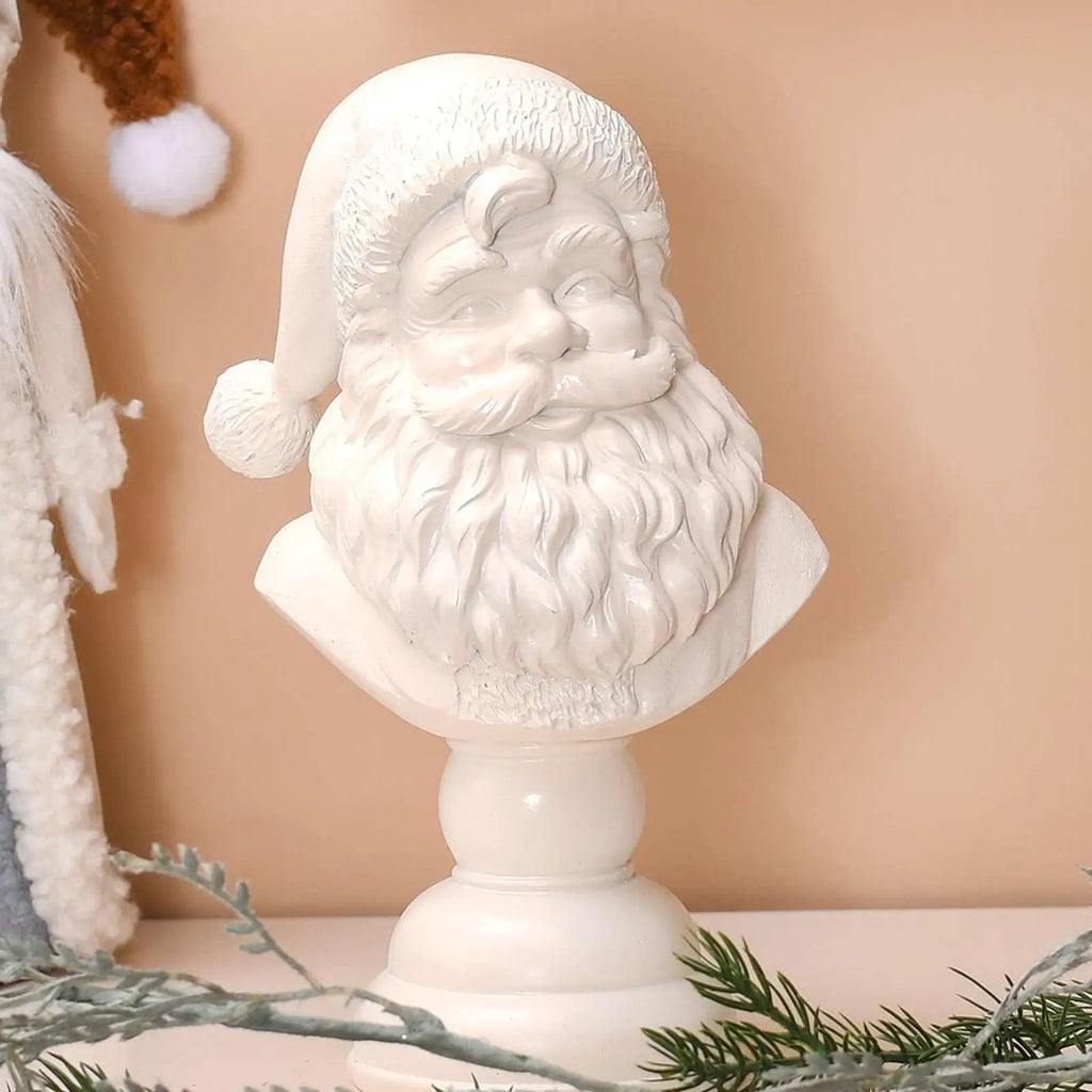 Christmas Santa Claus Figurines Resin Sculpture Christmas decorations Statue Party Winter holiday party desktop decoration