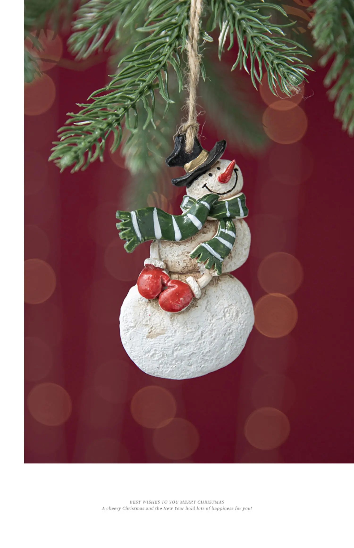 Christmas Resin Tree Decorations Santa Snowman Angel Pendant Ornament DIY Kids Toys Noel Navidad Kerst 2023