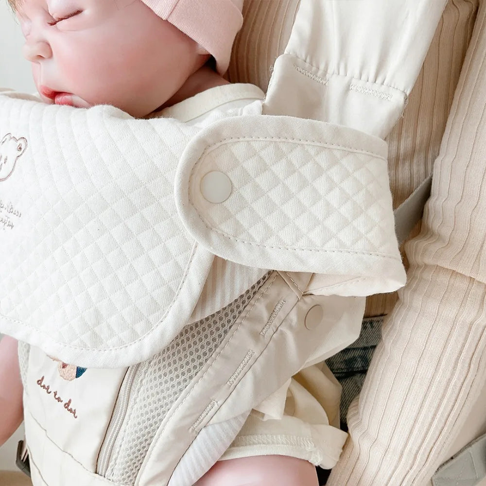 3pcs/Set Waterproof Baby Bibs Muslin Saliva Towel Cotton Shoulder Pad Bite Cushion Baby Accessories Girl Burp Cloth