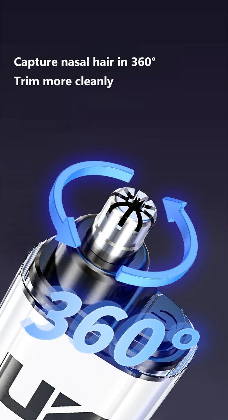 Xiaomi Nose Ear Hair Trimmer for Men Type-C Rechargeable Portable Painless Shaving Ear Nose Hair Clipper Facial Hair Trimmer New