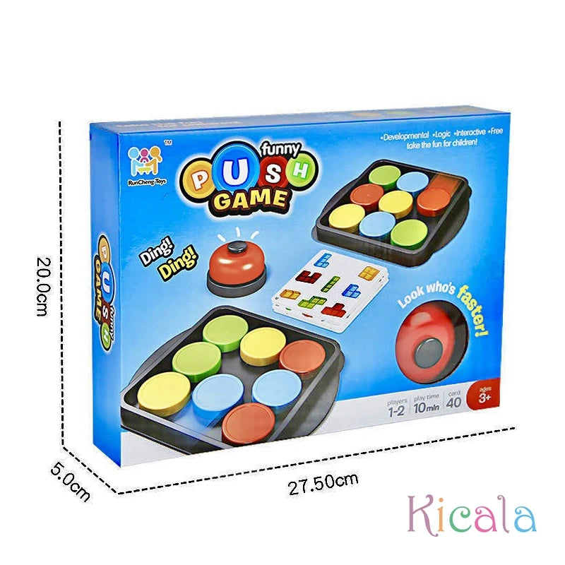 Crazy Push Music Children's Fun Card Pairs Against Table Games Chess Board Game Toys Early Education For Girls Boys