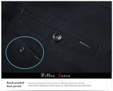 2025 Mens High Waist Loose Straight Cotton Casual Pants