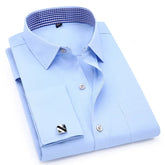 mens french cuff long sleeve shirt