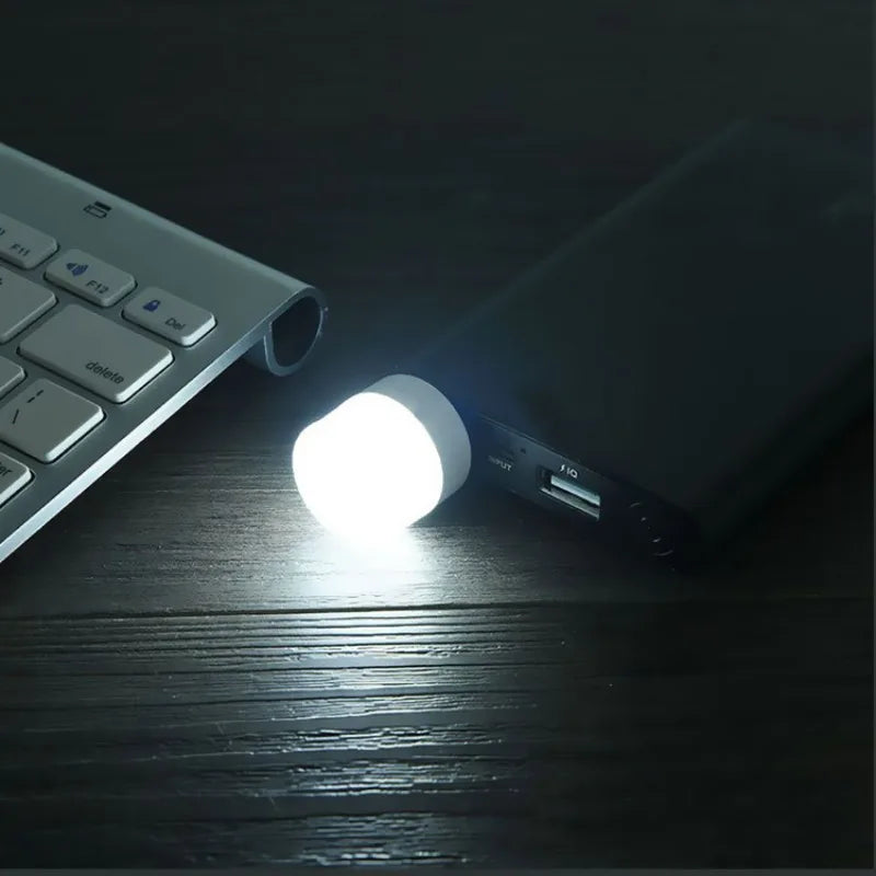 3-5Pcs Mini USB Night Light Warm White Eye Protection Book Reading Lights usb Plug Computer Mobile Power Charging LED night Lamp