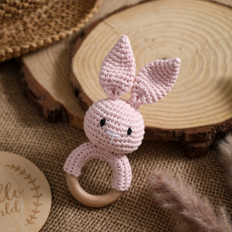 Baby Rattle Toys Newborn Animal Appease Towel Keepsakes Memories Milestone Cards Baby Birth Monthly Bath Accessories Photography