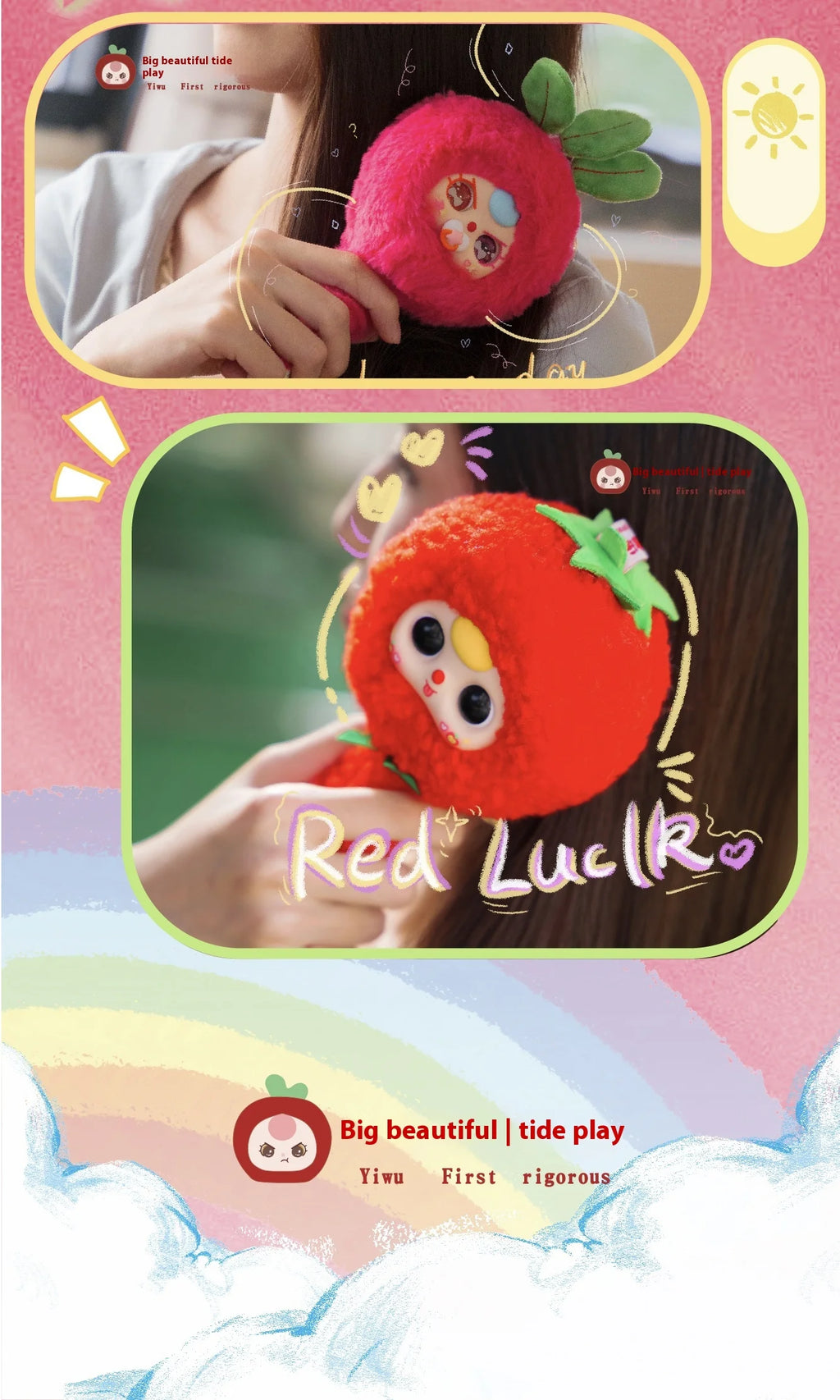 New Baby Three Comb Your Hair Blind Box Cute Fruits And Vegetables Trendy Toy Figurine for Girls Cute Doll Birthday Gift