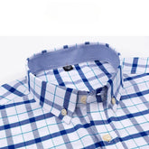 Mens Plaid Short Sleeve Shirt